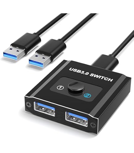 Amazon.co.jp: USB 切替器 2入力2出力 USB3.0切り替え器 2台PCで
